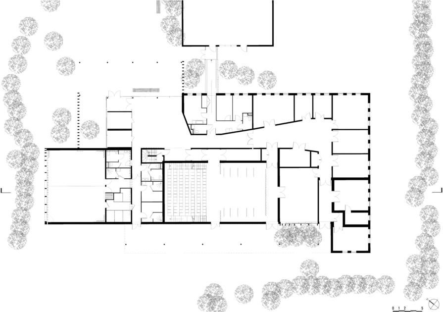 Golhen Architecte - Equipement culturel communautaire - La Suze sur Sarthe - Plan