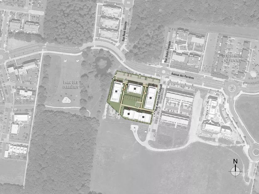 Golhen Associés - Botanica - Echappée Nature - La Chapelle sur Erdre - Plan Masse