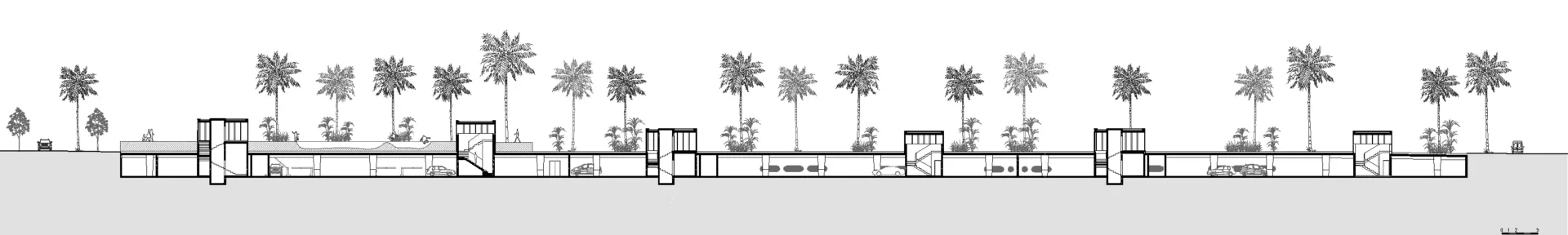 Golhen Associés - Casablanca - Parking Rachidi - Coupe