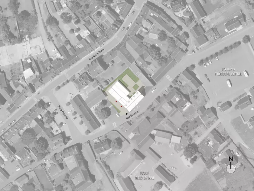 Golhen Associés - Médiathèque Les Sources - Combourg - Plan Masse