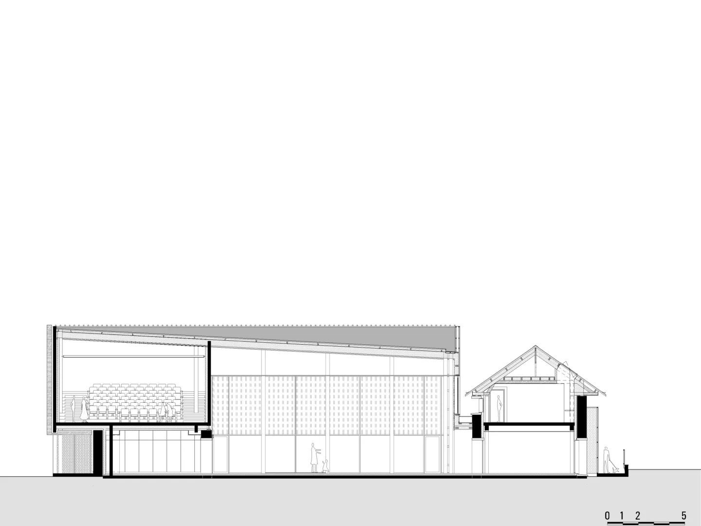 Golhen Associés - Pôle culturel - L'Autre Lieu - Le Rheu - Coupe
