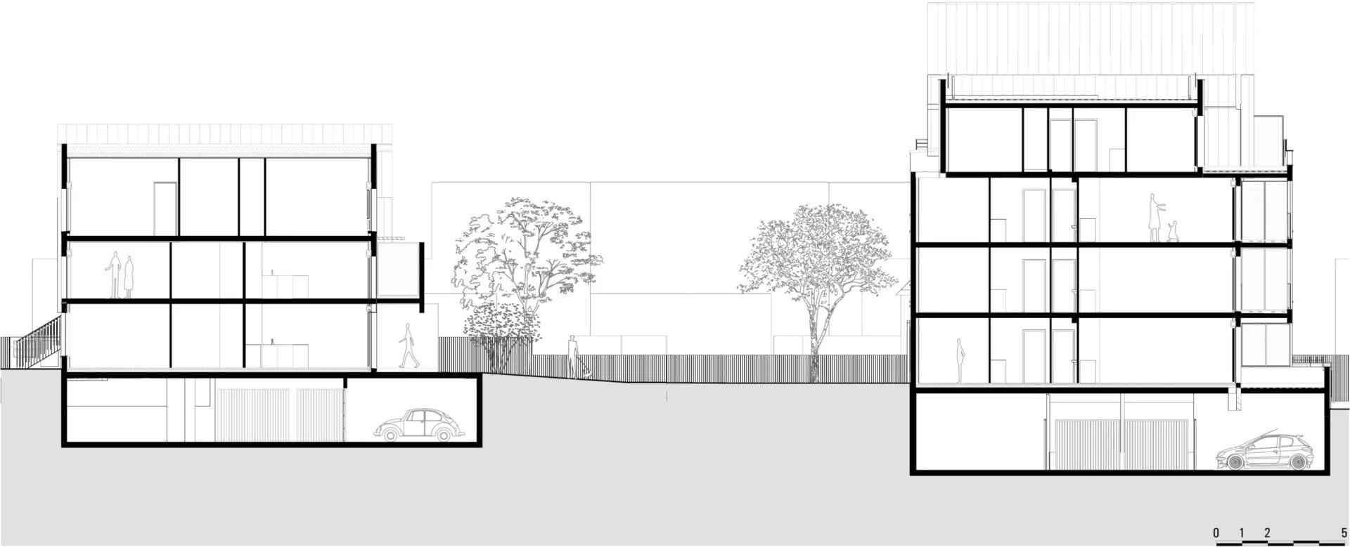 Golhen Associés - Logements - Le First - Confidence - Ploemeur - Coupe