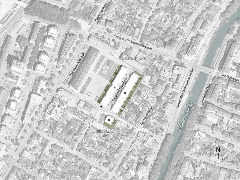 Golhen Associés - Mac Mahon - Rennes - Plan Masse2