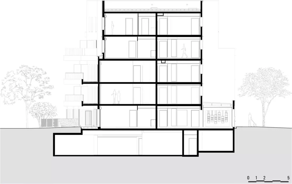 Golhen Associés - Via Silva - Phase 1 - Lot M - Coupe