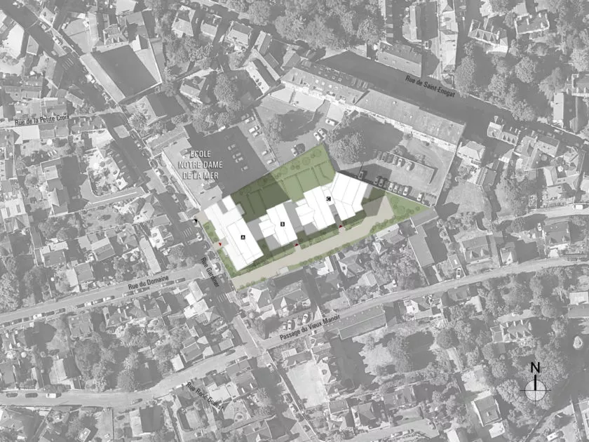 Golhen Associés - Le Gardiner - Dinard - Plan Masse